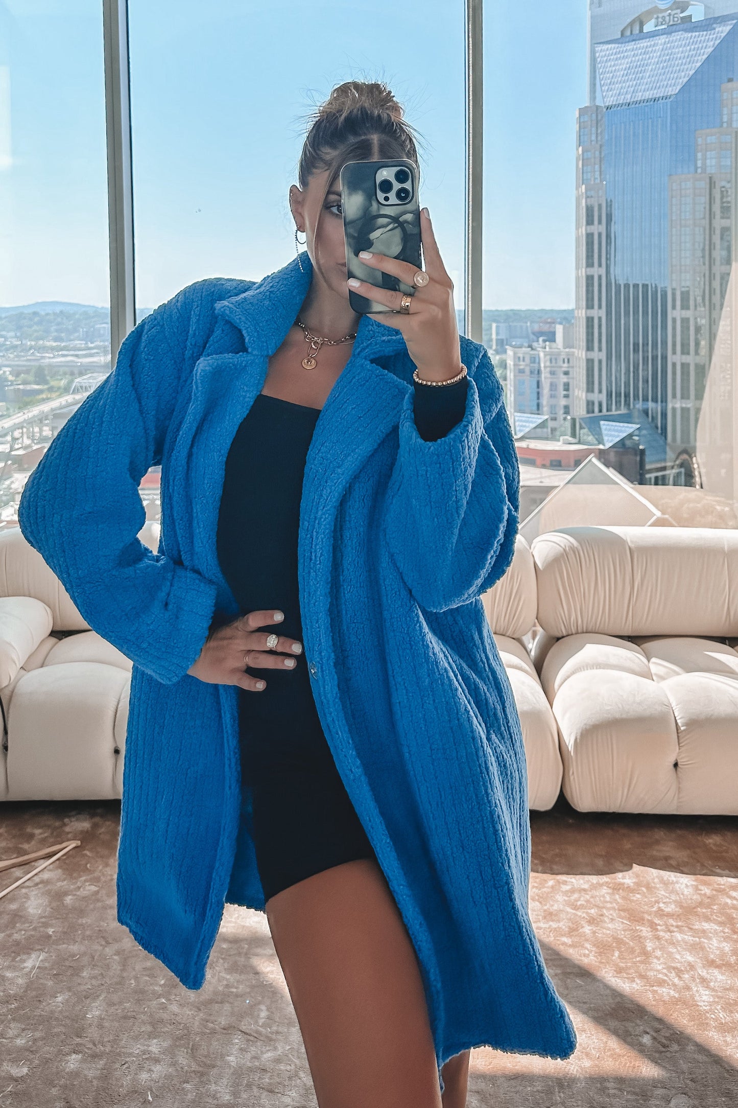 Cold But Cute Cobalt Coat
