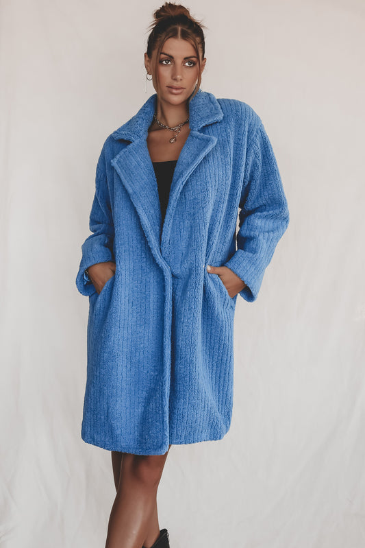 Cold But Cute Cobalt Coat