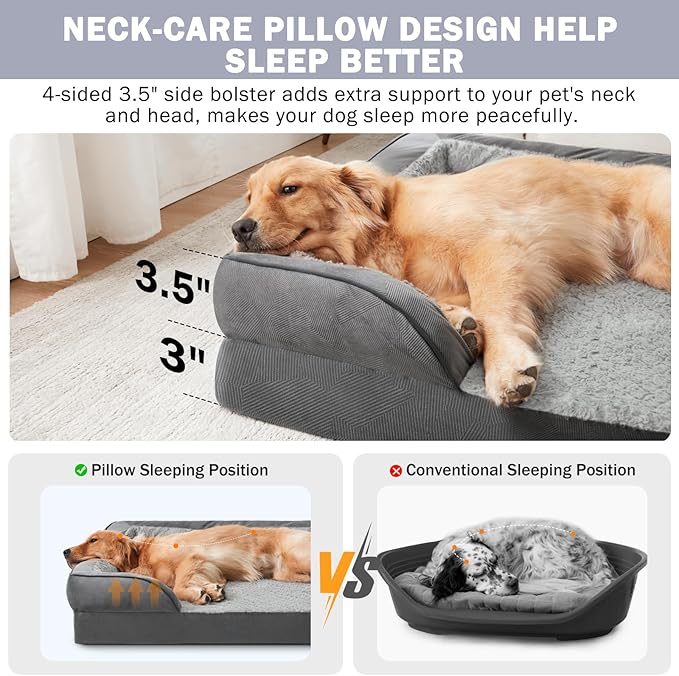 SnuggleNest™ Orthopedic Bolster Dog Bed